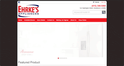 Desktop Screenshot of ehrkeusedapplianceandmore.com